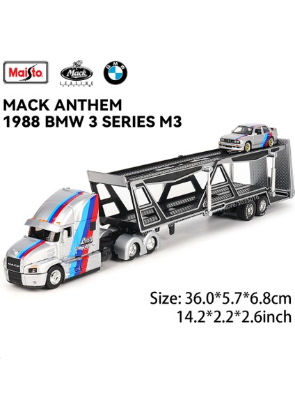 Maisto 1:64 Uluslararası Lonestar®/araç Römorku Tasarım Elit Taşıma Döküm Has Model Araba Modeli Koleksiyonu Hediye (Yurt Dışından)