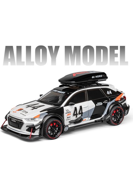 1/24 Audi Rs6 Avant Station Wagon Alaşım Araba Yarışı Modeli Döküm Metal Parça Spor Araba Araçlar Modeli Ses Işığı Çocuk Oyuncak Hediye (Yurt Dışından)