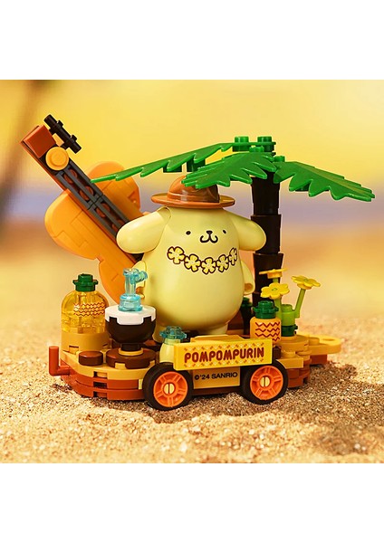 Sanrio Serisi Yapı Taşları Hangyodon Kuromi Hello Kitty Melodi Çiçek Araba Modeli Tuğla Koleksiyonu Çocuklar Dıy Oyuncaklar Tatil Hediyeler (Yurt Dışından)