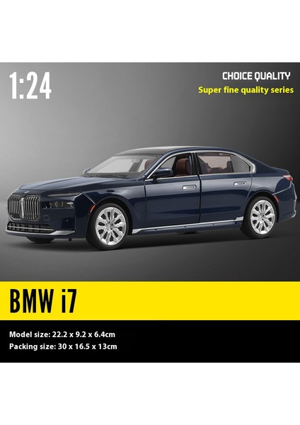 Cca 1:24 Bmw I7 G70 M70L Saf Elektrikli Yeni Enerji Limuzin Alaşım Metal Pres Döküm Model Araç Ses ve Işık Erkek Arkadaşı Için Hediye (Yurt Dışından)
