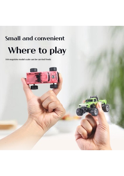 1:64 Hız ​ ​ Mini Off-Road Uzaktan Kumanda Araba Alaşım Serin Aydınlatma Şok Emme Çocuk Masaüstü Yarışması Oyuncak Küçük Hediye (Yurt Dışından) fırsatları