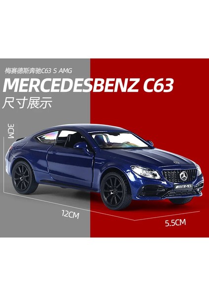 1:36 Mercedes-Benz C63 Amg Coupe Yüksek Simülasyon Diecast Model Arabalar Lüks Alaşım Araç Modeli Araba Koleksiyonu Oyuncak Çocuklar Için F1 (Yurt Dışından)