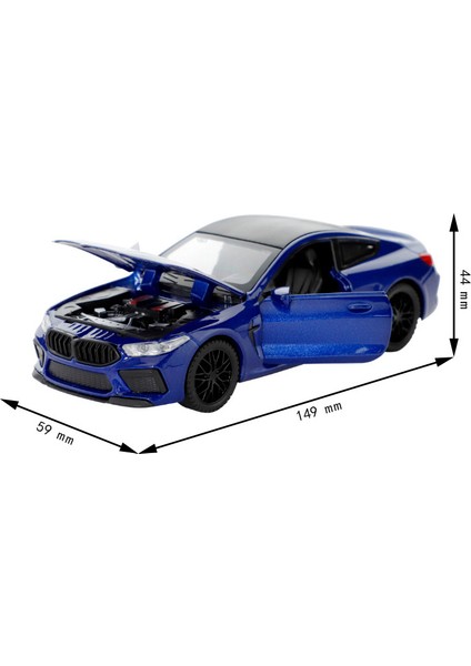 1/32 Bmw M8 Alaşım Döküm Spor Araba Modeli Ses Işığı Araç Oyuncak Çocuk Eğitici Oyuncaklar Koleksiyonu Arkadaşlar Için Mevcut (Yurt Dışından)