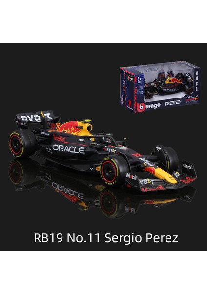 Bburago 1:43 2023 F1 Modeli RB19 W14 SF23 C43 A523 AMR23 Yarış Alaşım Araba Oyuncak Red Bull Mercedes Alfa Romeo Apline (Yurt Dışından)