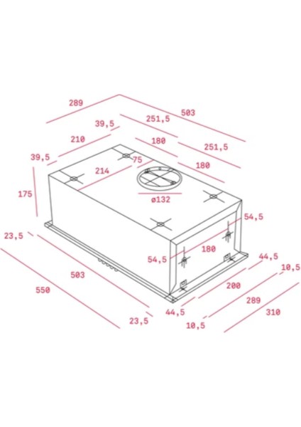 40446700 Gfh 55 Canopy Çelik Aspiratör