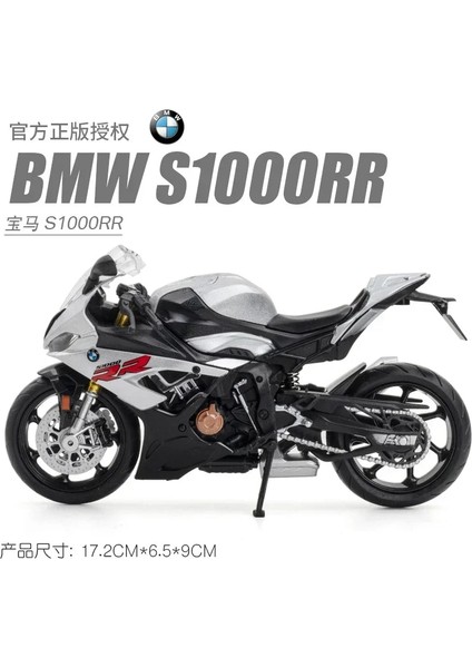 1:12 Bmw S1000RR Motosiklet Model Araba Simülasyon Alaşım Metal Oyuncak Motosiklet Çocuk Oyuncak Hediye Koleksiyonu (Yurt Dışından)