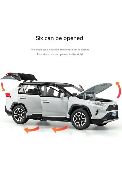 1:32 Döküm Rav4 Araba Modeli - Işıklar Ses Direksiyon! Mükemmel Çocuk Doğum Günü Hediyesi. Çocuklar Için Ideal Off-Road Tundra Kamyon Oyuncakları (Yurt Dışından) fırsatları