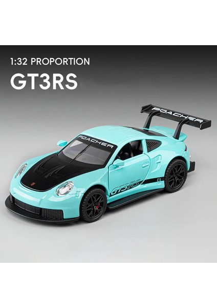 1:32 Porsche 911 Gt3 Rs Alaşım Model Araba Oyuncak Döküm Metal Döküm Ses ve Işık Oyuncak Arabalar Çocuklar Için Araç (Yurt Dışından)