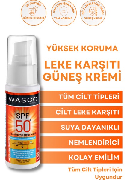 Güneş Kremi Koyu Leke Karşıtı Spf 50+ Faktörlü Çok Yüksek Korumalı Güneş Kremi