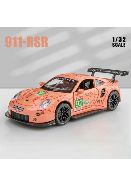 1:32 Porsche 911 Porsche Rsr Mavi Araba Alaşım Araba Modeli Simülasyon Araba Dekorasyon Koleksiyonu Hediye Oyuncak Döküm Modeli Çocuk Oyuncak (Yurt Dışından)