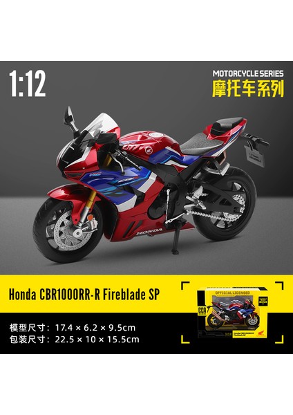 Cca 1:12 Suzukı GSX-R1000 Alaşım Motokros Lisanslı Motosiklet Modeli Oyuncak Araba Koleksiyonu Hediye Statik Döküm Üretimi (Yurt Dışından)