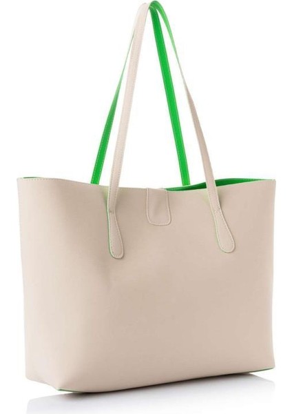 Kadın Büyük Suni Deri Tote Omuz Çantası