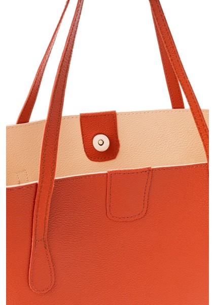 Kadın Büyük Suni Deri Tote Omuz Çantası