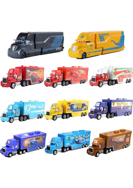 2025 Cars 2 Disney Pixar Car 3 Lightning Mcqueen Mack Uncle Jackson Storm Truck Diecast Dinoco Metal Toys Gift For Children Kids (Yurt Dışından) fırsatları