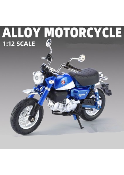 1:12 Honda Maymun 125 Alaşım Spor Motosiklet Modeli Döküm Sokak Yarışı Motosiklet Modeli Simülasyon Ses Işığı Çocuk Oyuncakları Hediye (Yurt Dışından)