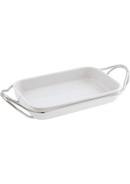 & Rosenthal Kulplu Dikdörtgen Porselen Servis 35 cm