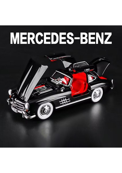 1:24 Mercedes-Benz 300SL 1936 Alaşım Model Araba Oyuncak Döküm Metal Döküm Ses ve Işık Oyuncak Arabalar Çocuklar Için Araç (Yurt Dışından)