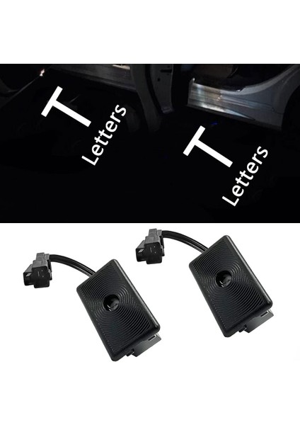 Tesla Model 3 Için Yüksekland Modely Su Birikintisi Işıkları Logo Modeli 3 ve Y Hoş Geldiniz Işık Kapı Işıkları Seti Kapı Basamağı Hayalet Işık Modeli Y/3/s/x (Yurt Dışından)