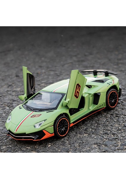 1:32 Lamborghini Aventador Svj LP780-4 Alaşım Süper Spor Araba Döküm Modeli Dekoratif Trendy Süsler Arkadaş Hediye Çocuk Oyuncak (Yurt Dışından) modelleri
