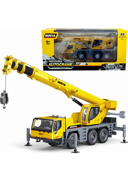 Huina 1:50 Döküm Kamyona Monte Vinç Alaşım Model Simülasyon Inşaat Araç Kamyon Çocuk Çocuk Oyuncakları Çocuklar Için Doğum Günü Hediyesi (Yurt Dışından)