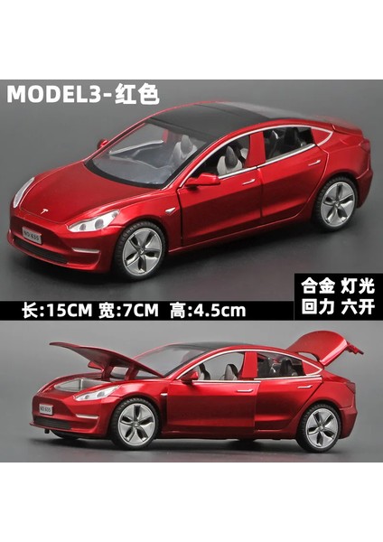 1:32 Tesla Model 3 Alaşım Araba Modeli Pres Döküm ve Oyuncak Araçlar Oyuncak Arabalar Çocuk Oyuncakları Çocuk Hediyeler Için Çocuk Oyuncak (Yurt Dışından)