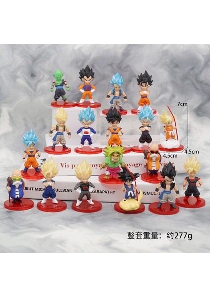 Animasyon Büyük Dragon Ball Sun Wukong Şekilli Kalıp Süsleme Gogeta Vegetto Saiyan (Yurt Dışından)