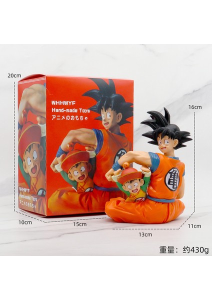 Animasyon Büyük Dragon Ball Sun Wukong Şekilli Kalıp Süsleme Gogeta Vegetto Saiyan (Yurt Dışından)