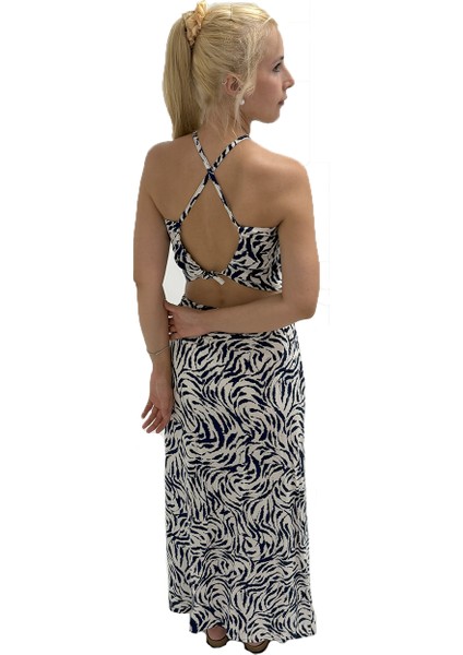 Kadınlar Için Desenli Etek - Crop Takım fırsatları