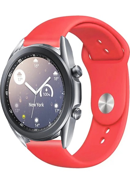Samsung Galaxy Watch 3 41MM ile Uyumlu Kordon Yumuşak Dokulu Esnek Jel Silikon Kayış