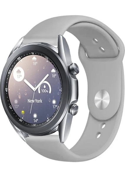 Samsung Galaxy Watch 3 41MM ile Uyumlu Kordon Yumuşak Dokulu Esnek Jel Silikon Kayış