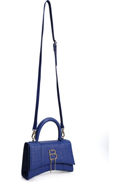 Kroko Desenli Kadın El ve Omuz Çantası