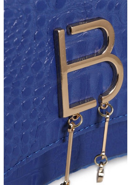 Kroko Desenli Kadın El ve Omuz Çantası