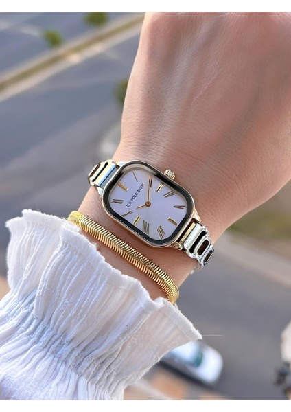 U.s.polo Assn Çelik Kordon 3 Atm Suya Dayanıklı Kadın Kol Saati+Bileklik Hediyeli USPA.2111.M04 modelleri