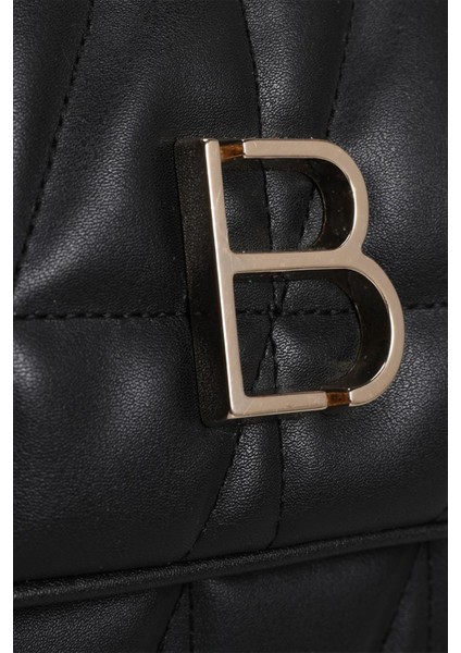 Desenli Zincir Askılı Kadın El ve Omuz Çantası