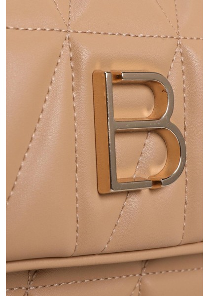 Desenli Zincir Askılı Kadın El ve Omuz Çantası