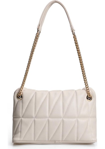 Desenli Zincir Askılı Kadın El ve Omuz Çantası