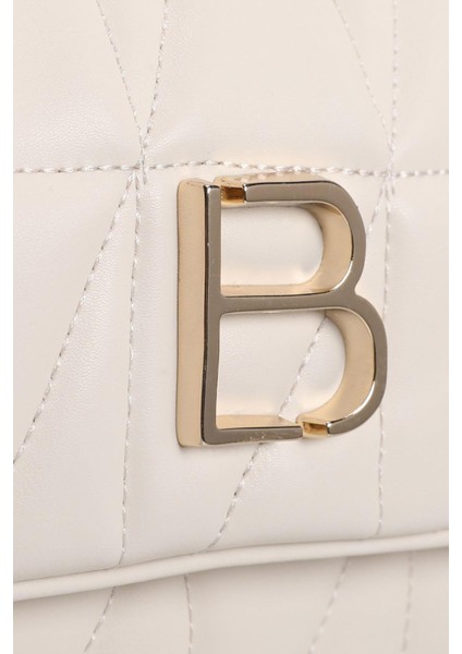 Desenli Zincir Askılı Kadın El ve Omuz Çantası