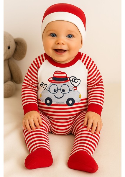 Arabalı Erkek Bebek Tulumu