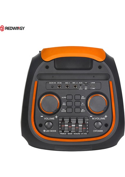 NDR-1097 | 2×8″ Woofer | Rgb LED Işık | Tekerlekli Taşınabilir Karaoke Parti Hoparlörü | Bluetooth V5.0 | Fm Radyo | Usb/sd Girişi | Tws Bağlantı