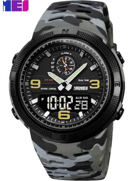 Skmei 1655 Spor Tasarım Günlük Askeri Tasarım Erkek Kol Saati