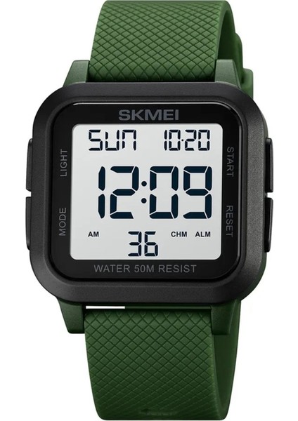 Skmei 1894 Silikon Kordon Yeşil Erkek Spor Saat