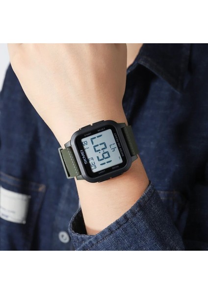 Skmei 1894 Silikon Kordon Yeşil Erkek Spor Saat modelleri