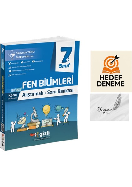 Gizli 7.sınıf Alıştırmalı Fen Bilimleri Soru Bankası Hedef Deneme