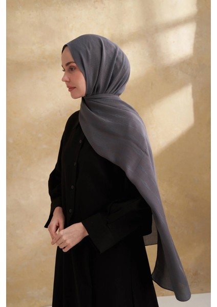 Füme Armanda Pamuk Modal Aden Desen Şal 3355