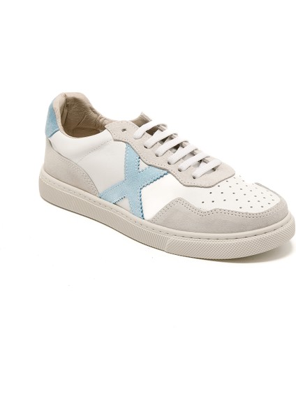 Kadın Sneaker ( Günlük) RC-25Y-006-M44 John May Beyaz Cilt-A.mavi Süet fiyatları