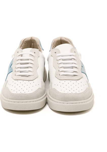 Kadın Sneaker ( Günlük) RC-25Y-006-M44 John May Beyaz Cilt-A.mavi Süet fırsatları