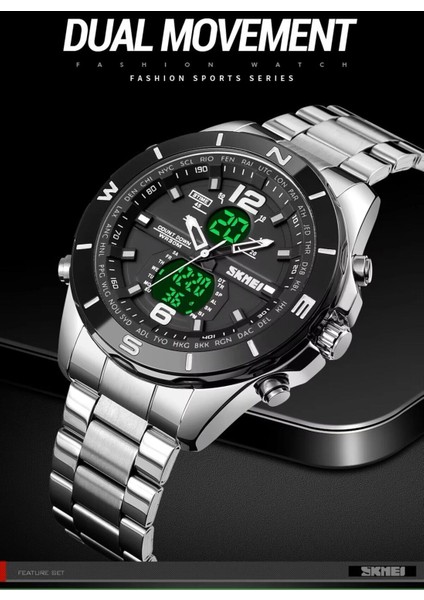 Skmei 1670 Spor Dijital Kuvars Erkek Kol Saati