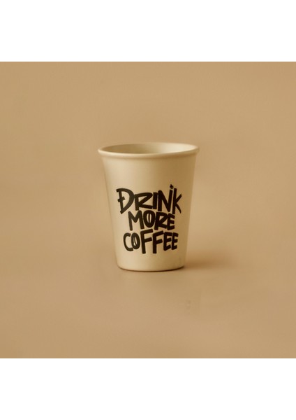 Drink Stoneware Espresso Fincanı Beyaz (100 Ml)