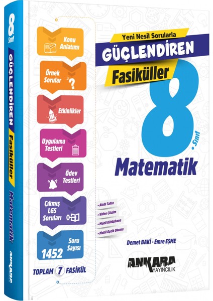 2025 8. Sınıf LGS Matematik 1-2-3-4-5-6-7 Güçlendiren Fasikül Konu Anlatımlı Soru Bankası