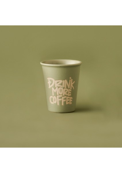 Drink Stoneware Espresso Fincanı Yeşil (100 Ml)